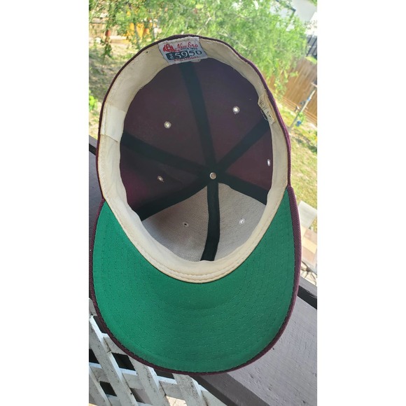 Vintage Texas A&M University New Era Pro Model Maroon Fitted Maroon Hat - Picture 4 of 5